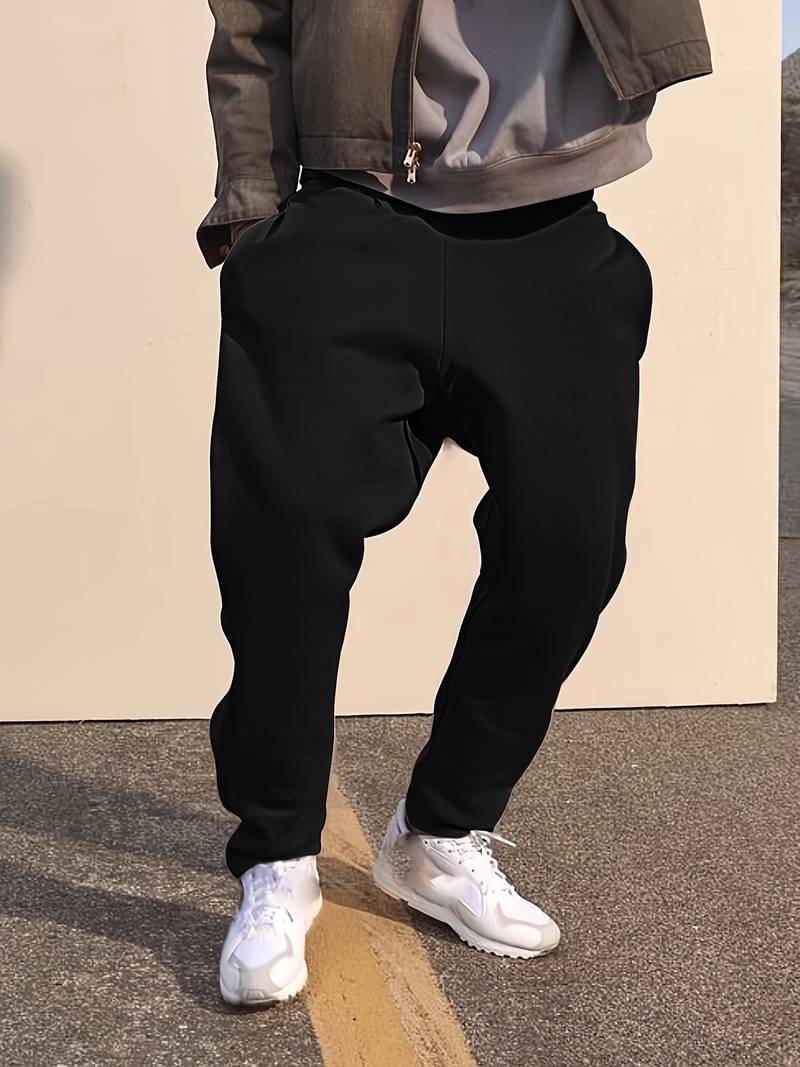 Tyler – Pantalon de survêtement pour homme avec cordon de serrage et boutons
