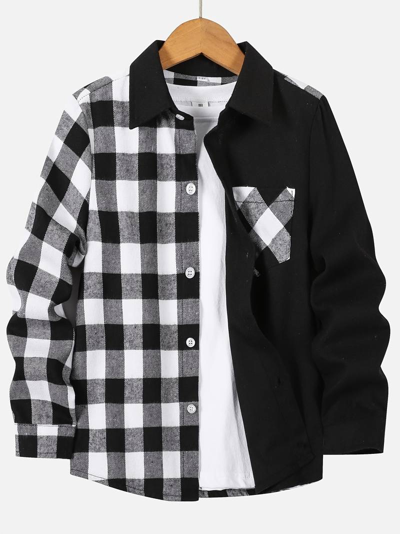 William – chemise à carreaux color block pour homme