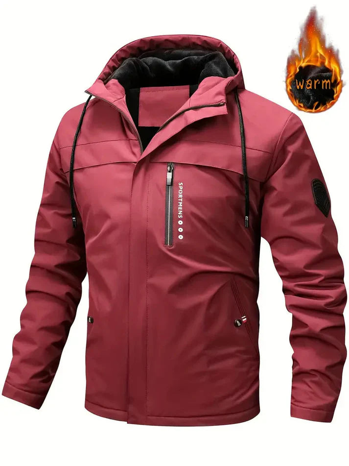 Veste d'hiver chaude avec doublure en fourrure et poches pour homme | idéal pour l'hiver
