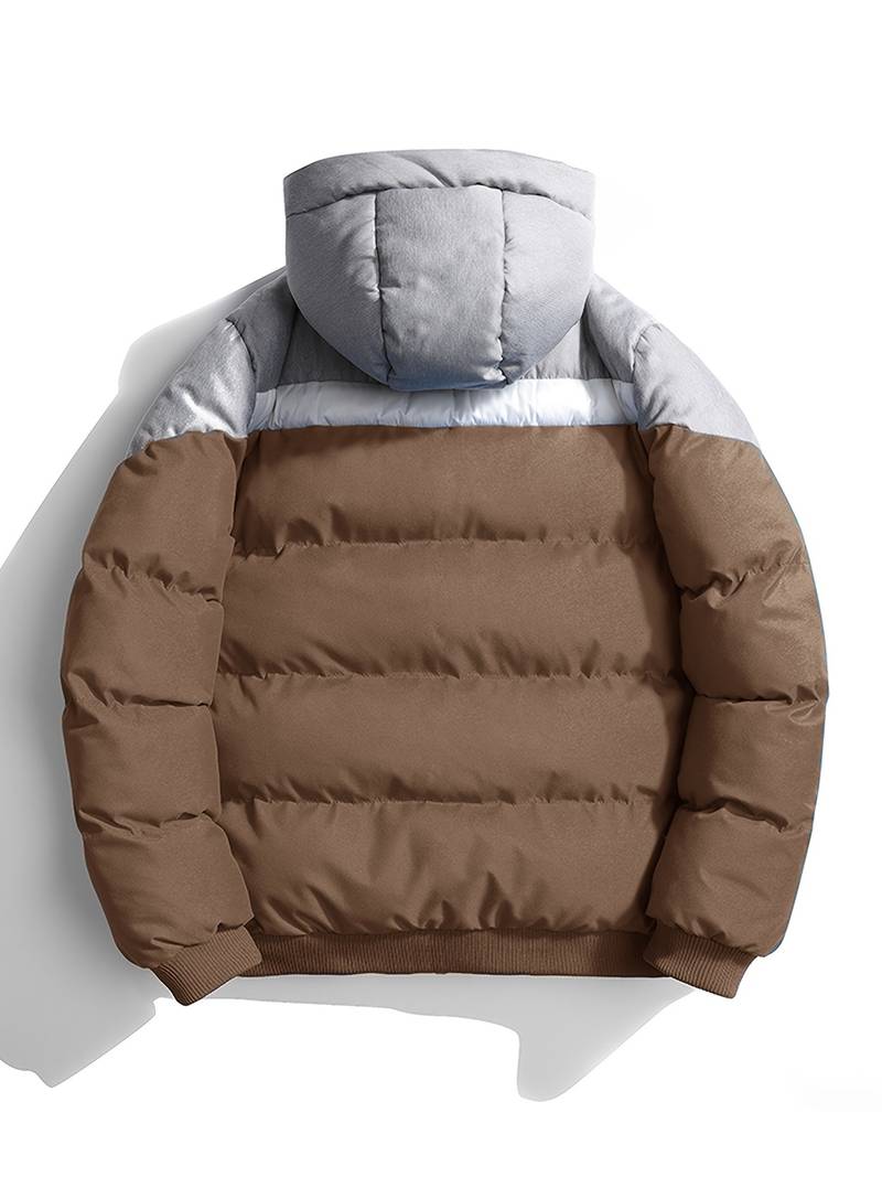 Elijah – veste matelassée décontractée au design color block