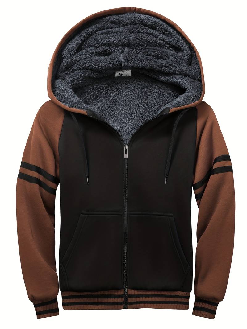 Jason – flauschige jacke mit kapuze