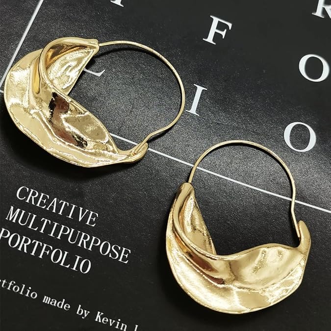 Micara - Boucles d'oreilles pendantes tourbillonnantes