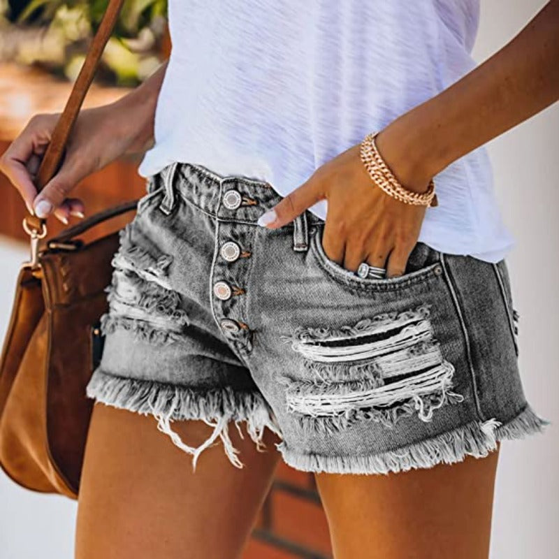 Amaya - Short en jean élégant