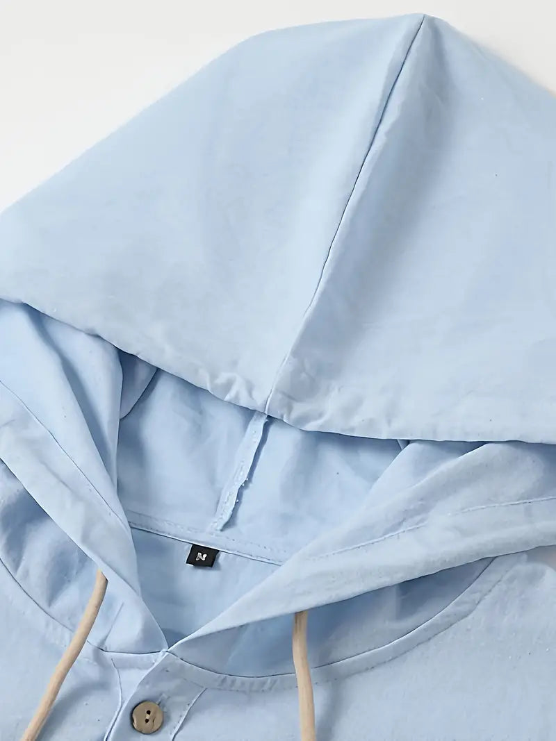 Joseph – sweat à capuche style chemise avec boutons