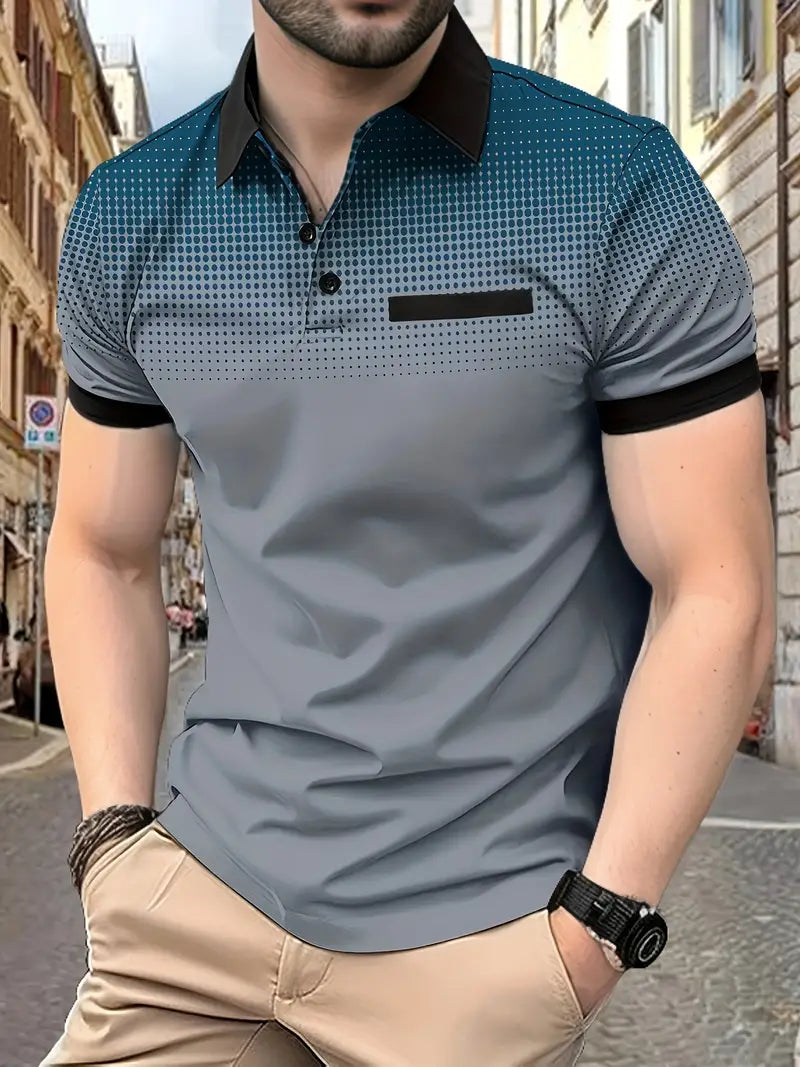 Alexander – chemise décontractée à manches courtes avec motif à pois