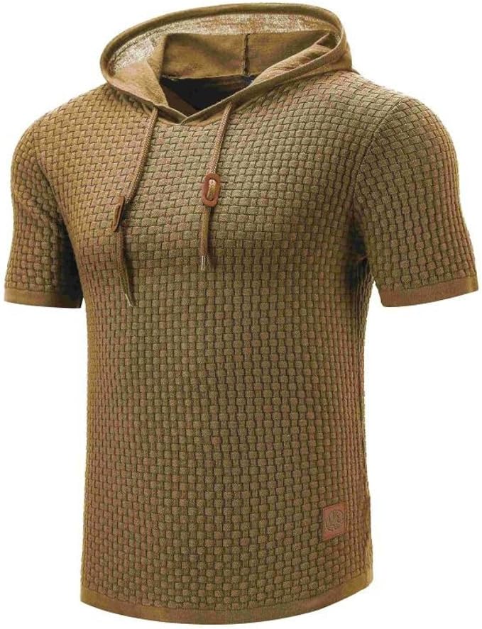 Manor - Sweat à capuche à manches courtes