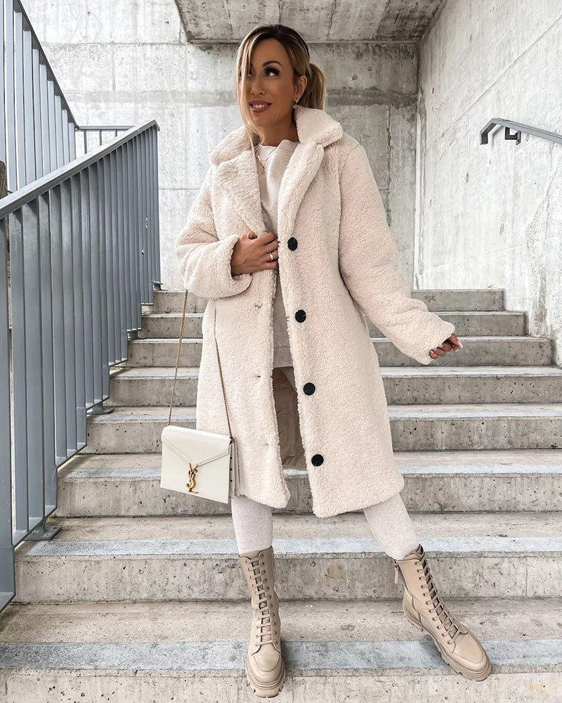 Yvain | Veste Teddy surdimensionnée en fausse fourrure