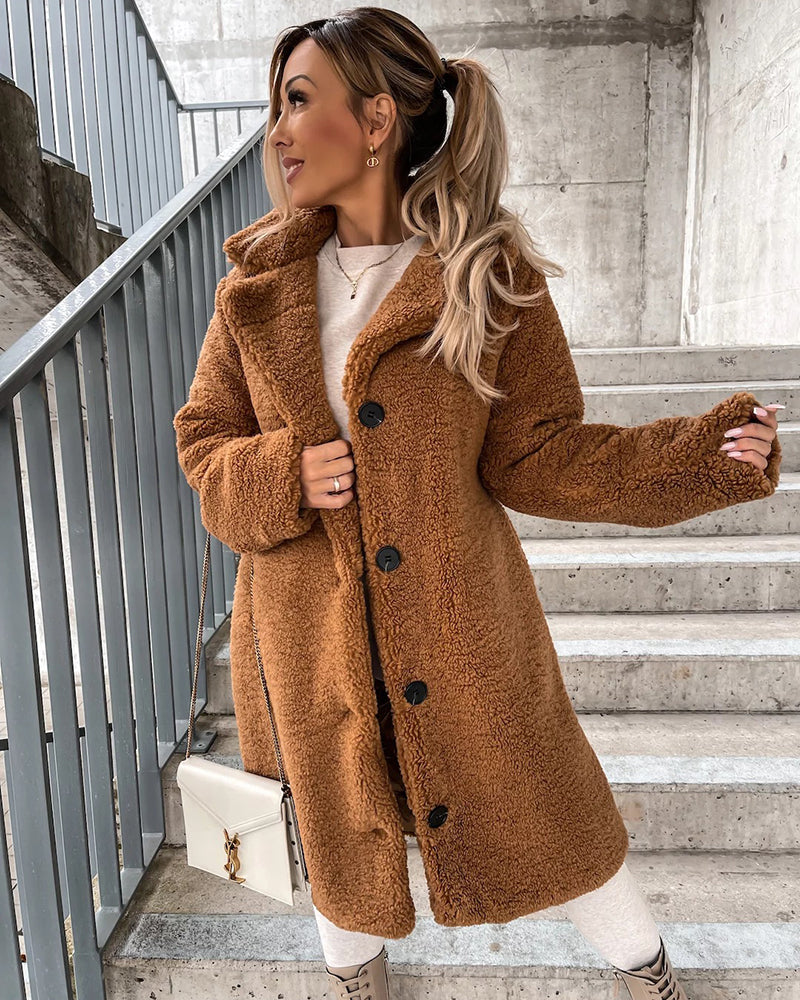 Yvain | Veste Teddy surdimensionnée en fausse fourrure