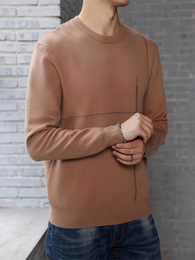 Joshua – Pull ras du cou décontracté pour homme