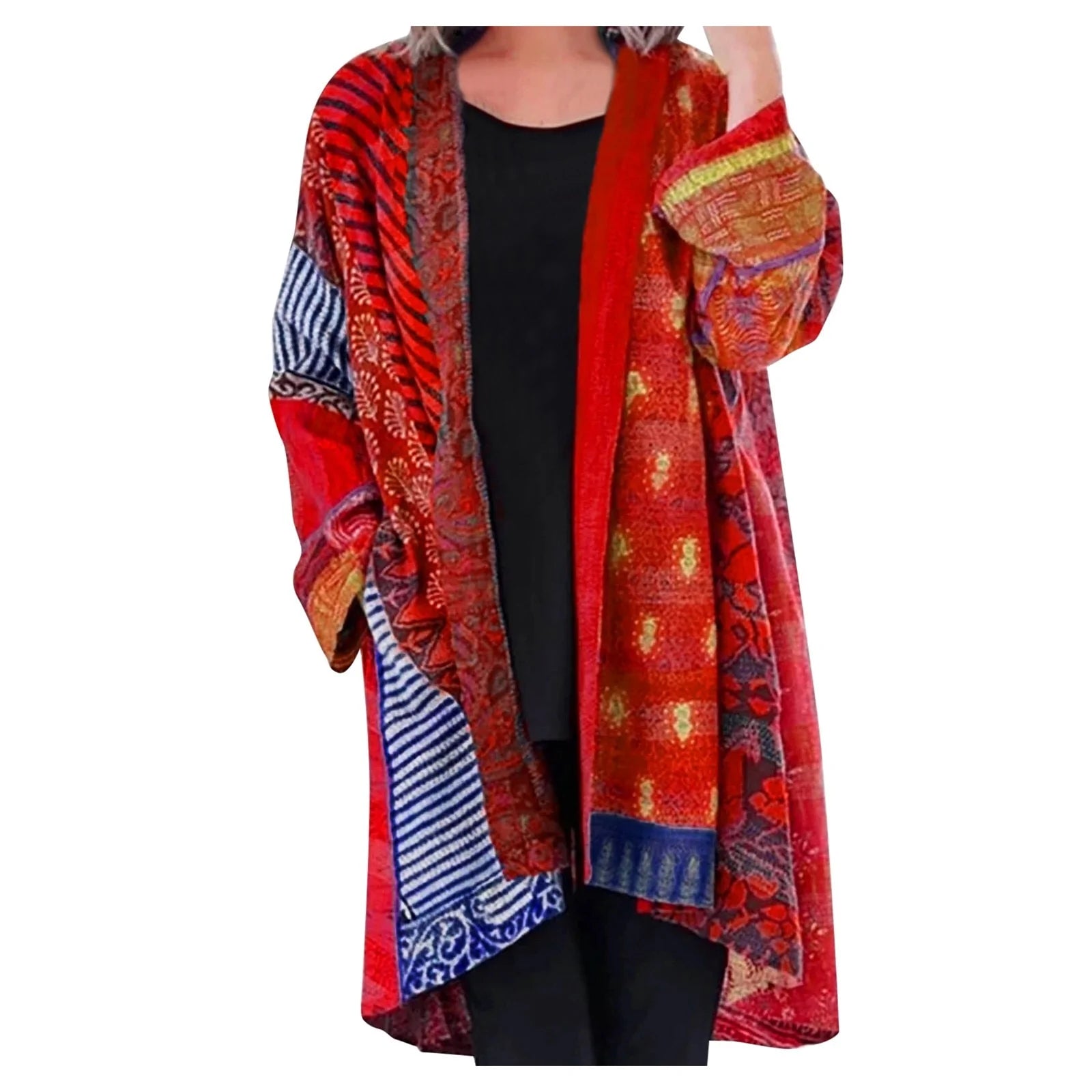 Cardigan vintage à manches longues