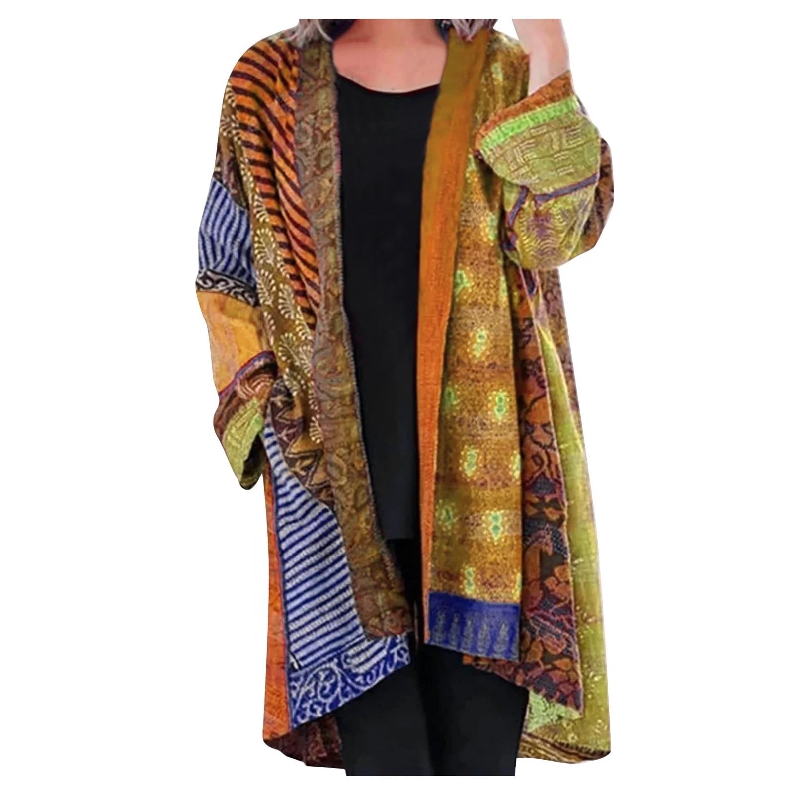 Cardigan vintage à manches longues