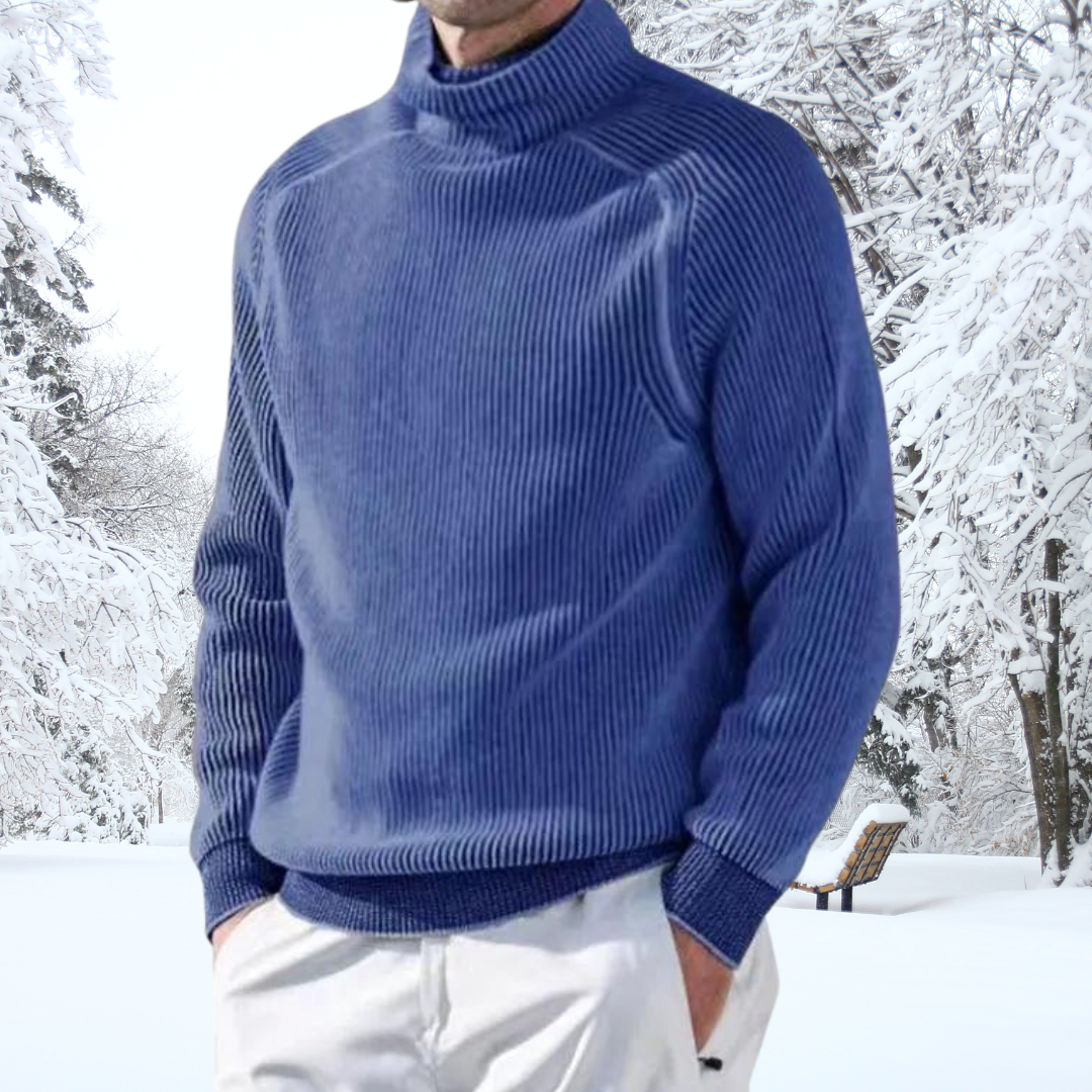 Omar - Pull col roulé Elite Elegance