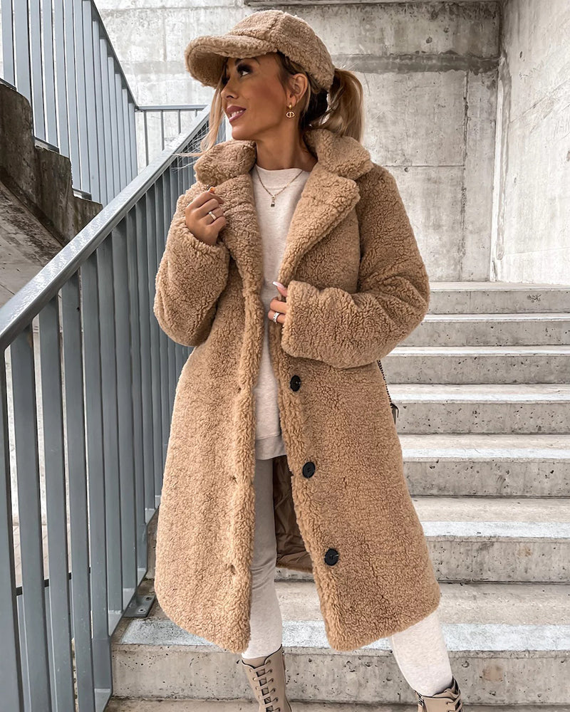 Yvain | Veste Teddy surdimensionnée en fausse fourrure