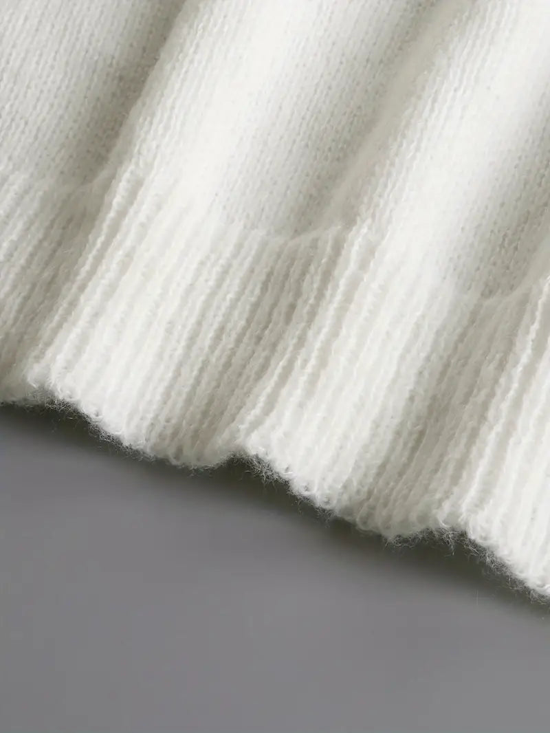 Harper – élégant pull col V pour le printemps