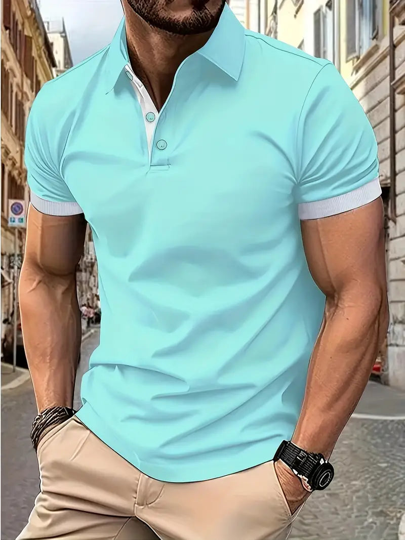 William – chemise colorblock décontractée pour homme
