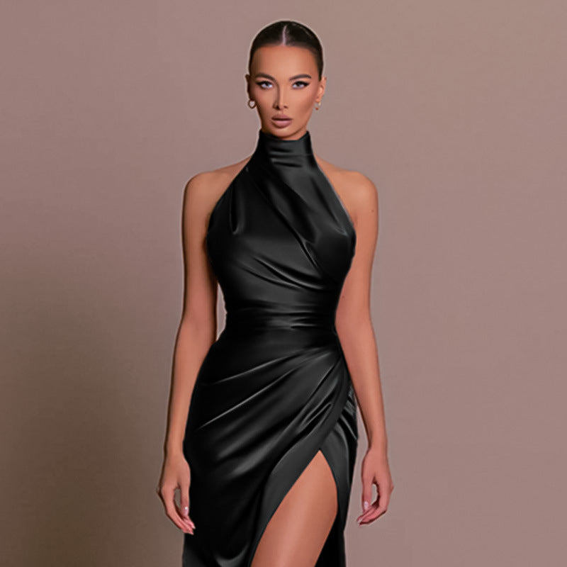 Stuttgart | Robe longue polyvalente sans manches à col d'automne