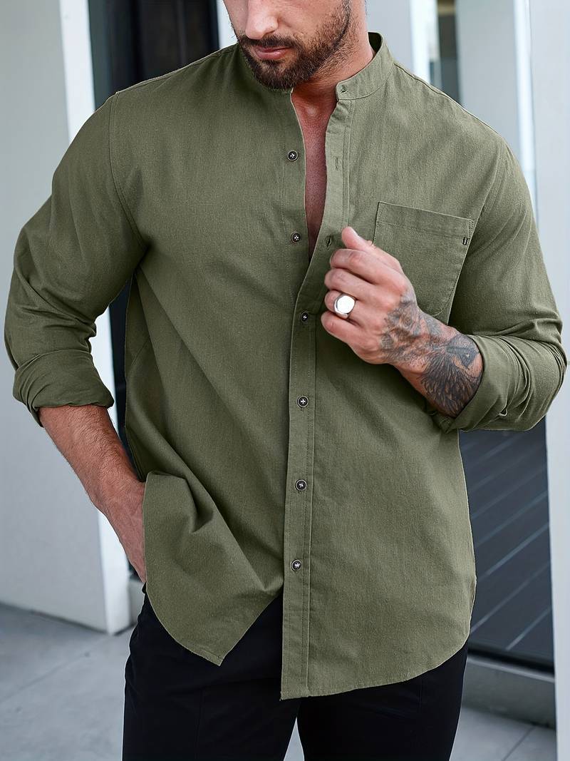 Anthony – chemise boutonnée décontractée pour homme