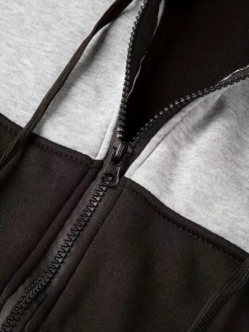 Finnegan – sweat à capuche zippé à blocs de couleurs