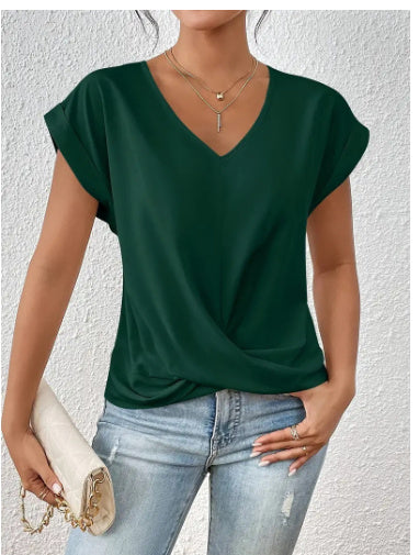 Bellachicha Damen-T-Shirt – Unregelmäßiger Schnitt