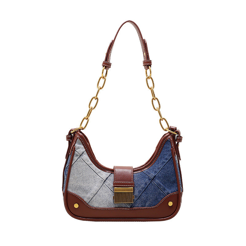 Sac à bandoulière pour femme Bellachicha avec chaîne en diamant