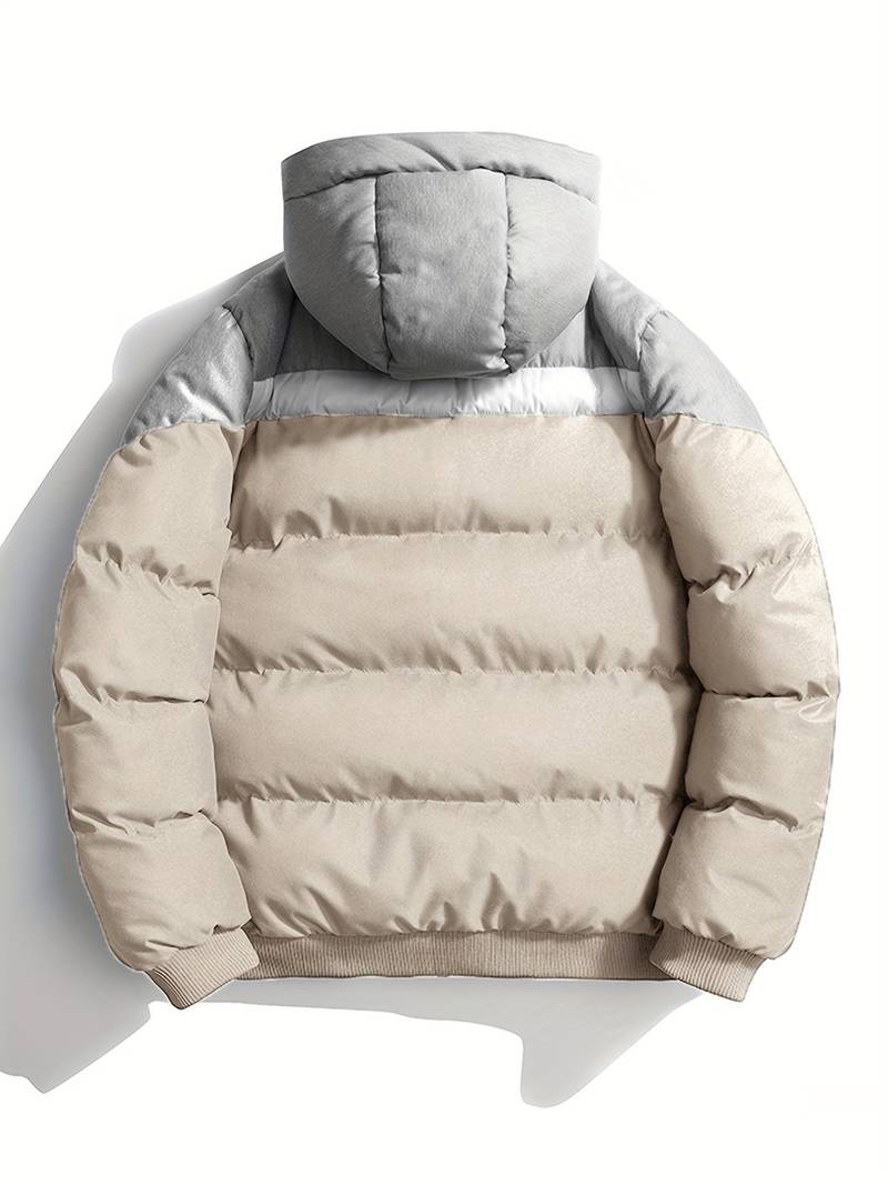 Elijah – veste matelassée décontractée au design color block