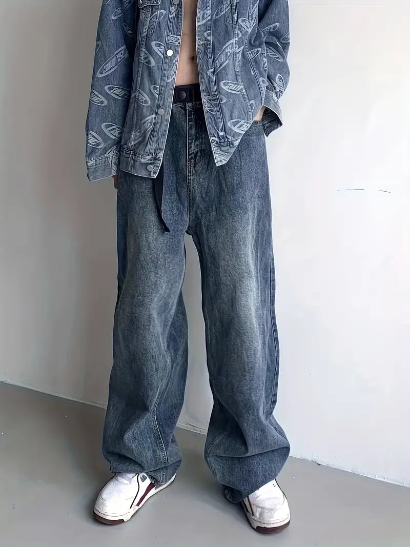 Fredric - pantalon ample à jambes larges