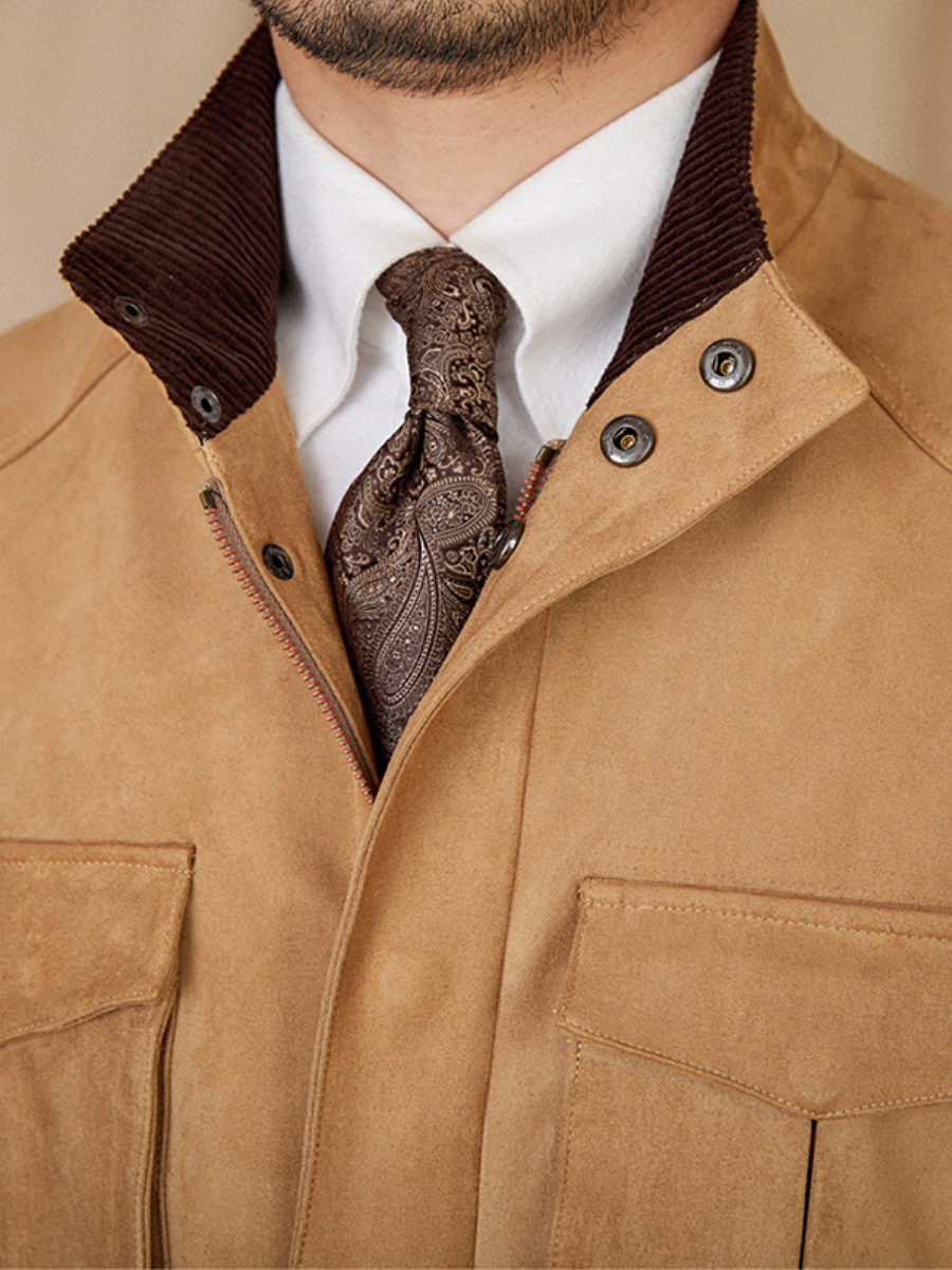 Bellachicha Wildlederoptik Vintage Jagdjacke