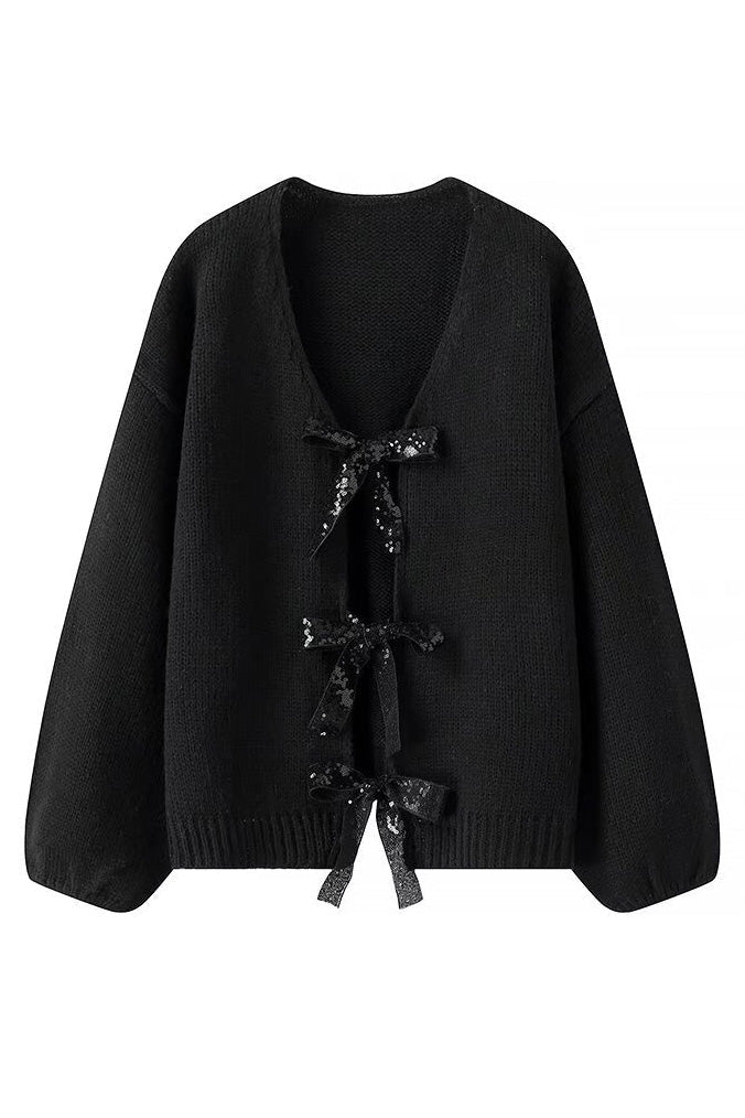 Cardigan avec couronnes