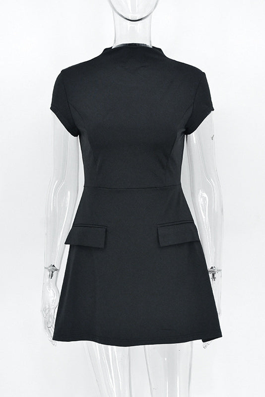 Thea Minikleid - Schwarz