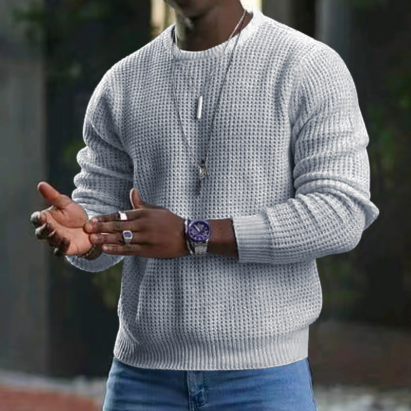 Darius - pull ras du cou à manches longues pour homme
