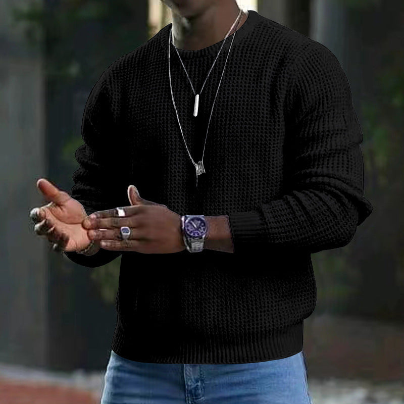 Darius - pull ras du cou à manches longues pour homme