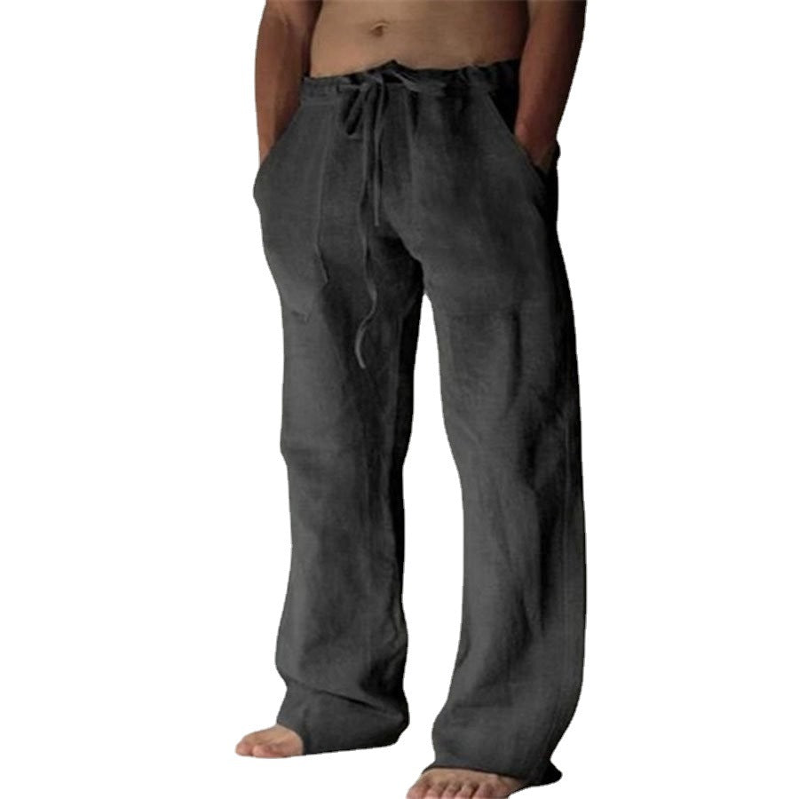 Benjamin - Einfarbige Leinen-Freizeithose für Herren
