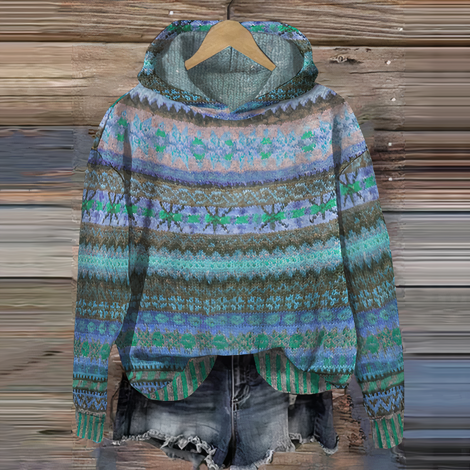 Livia - Vintage-Kapuzenpullover