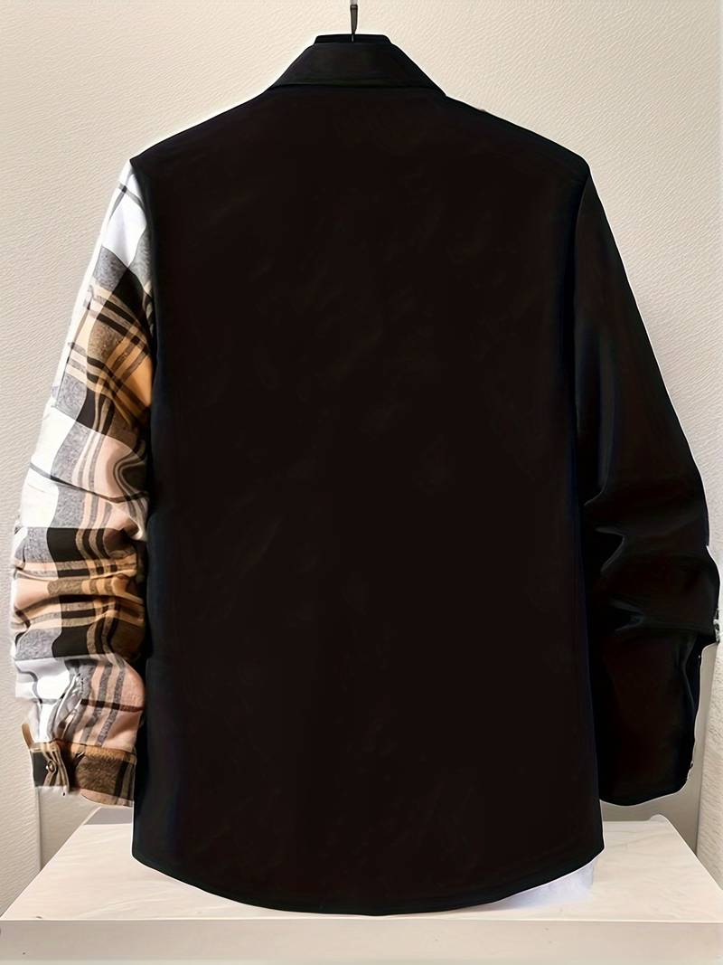 Alexander – chemise fine à manches longues et blocs de couleurs