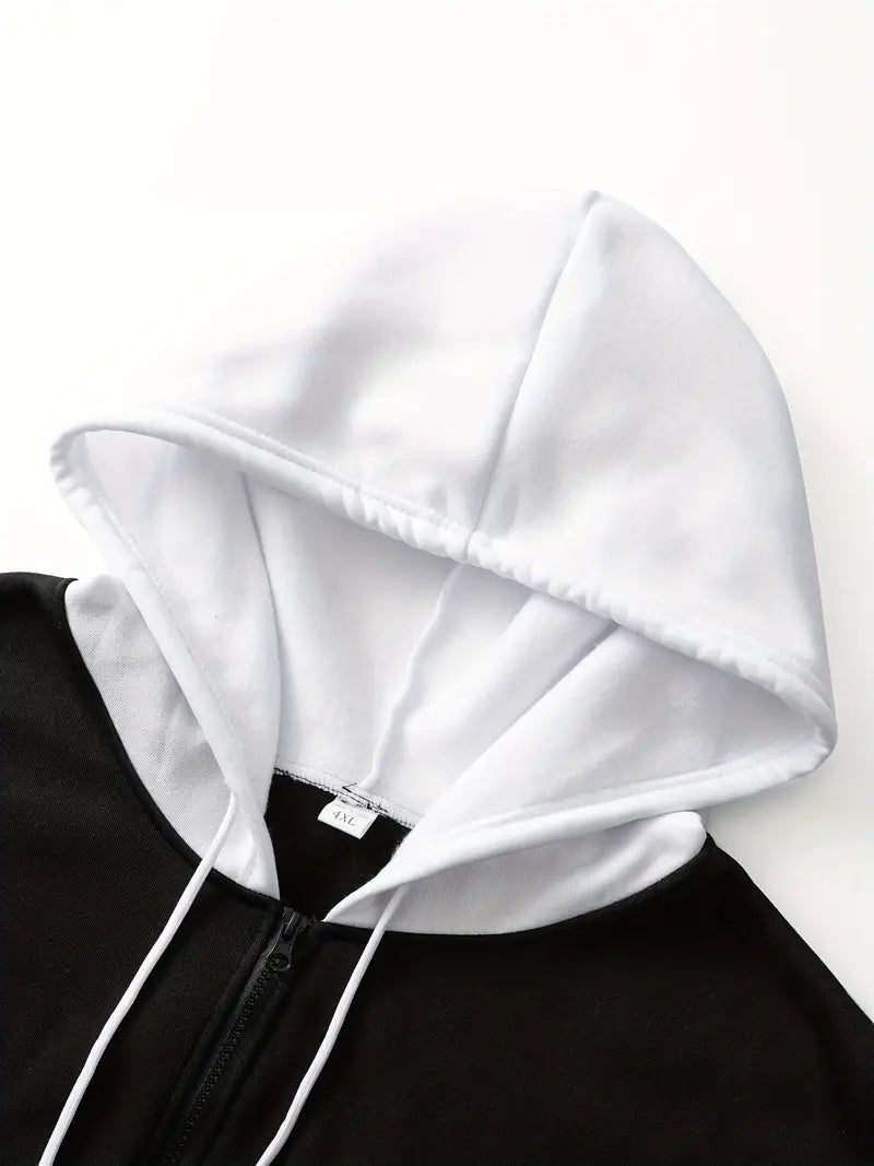 Charles – Sweat à capuche contrasté pour homme