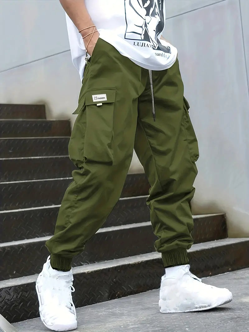 Patrick – Pantalon cargo à cordon pour homme