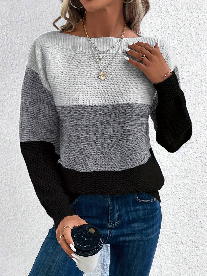 Lyra – pull col rond élégant