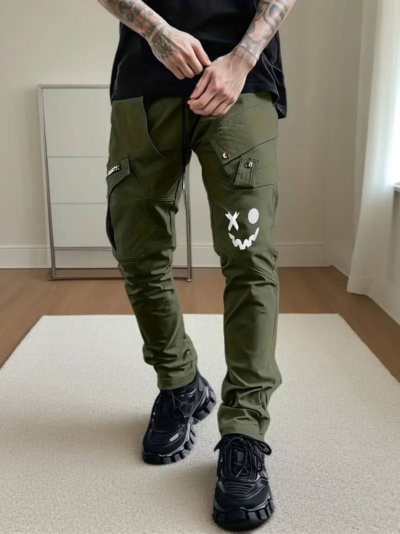Daniel – pantalon cargo décontracté avec poches zippées