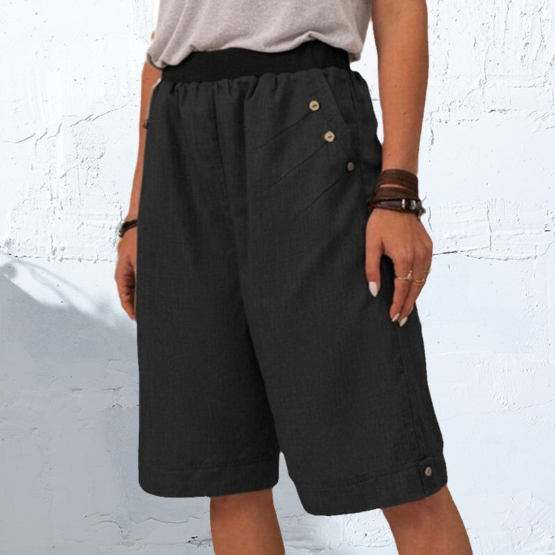 Pantalon décontracté uni pour femme