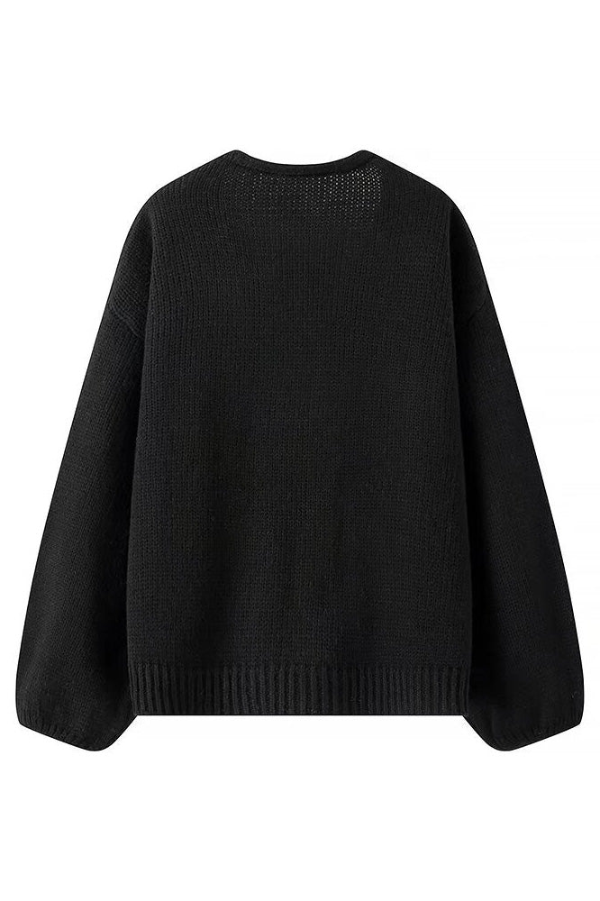 Cardigan avec couronnes