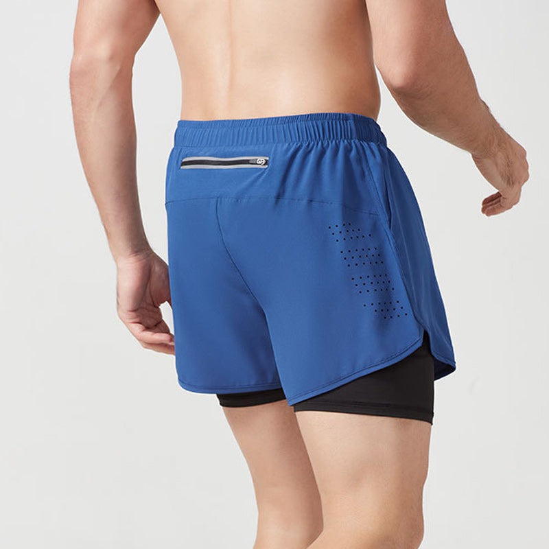Short de sport respirant à double couche
