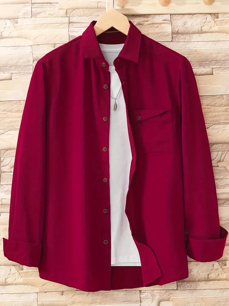 William – chemise boutonnée à manches longues élégante pour homme