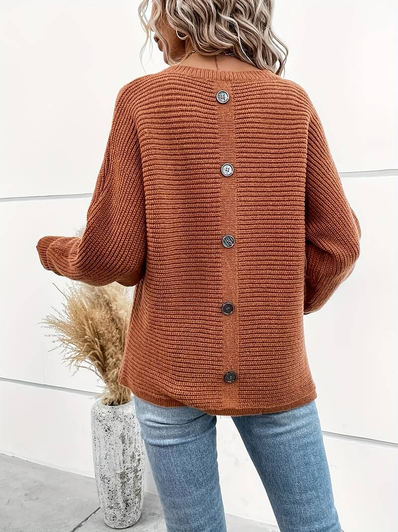 Delphine – pull col rond élégant pour le printemps