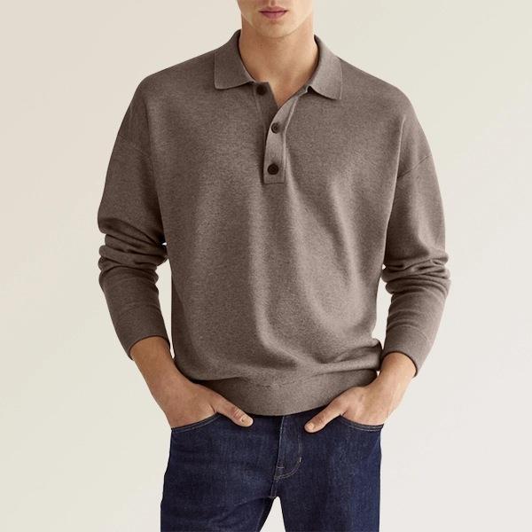 Helmut - T-shirt col V à manches longues pour homme