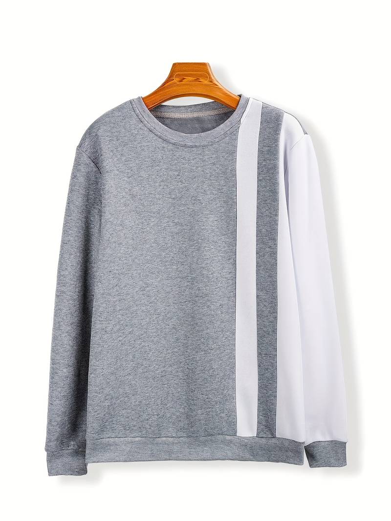 Kevin – pull ras du cou à blocs de couleurs tendance