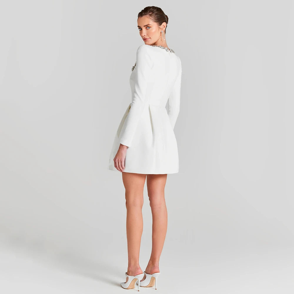 Larissa™ - Samt-Minikleid mit langen Ärmeln