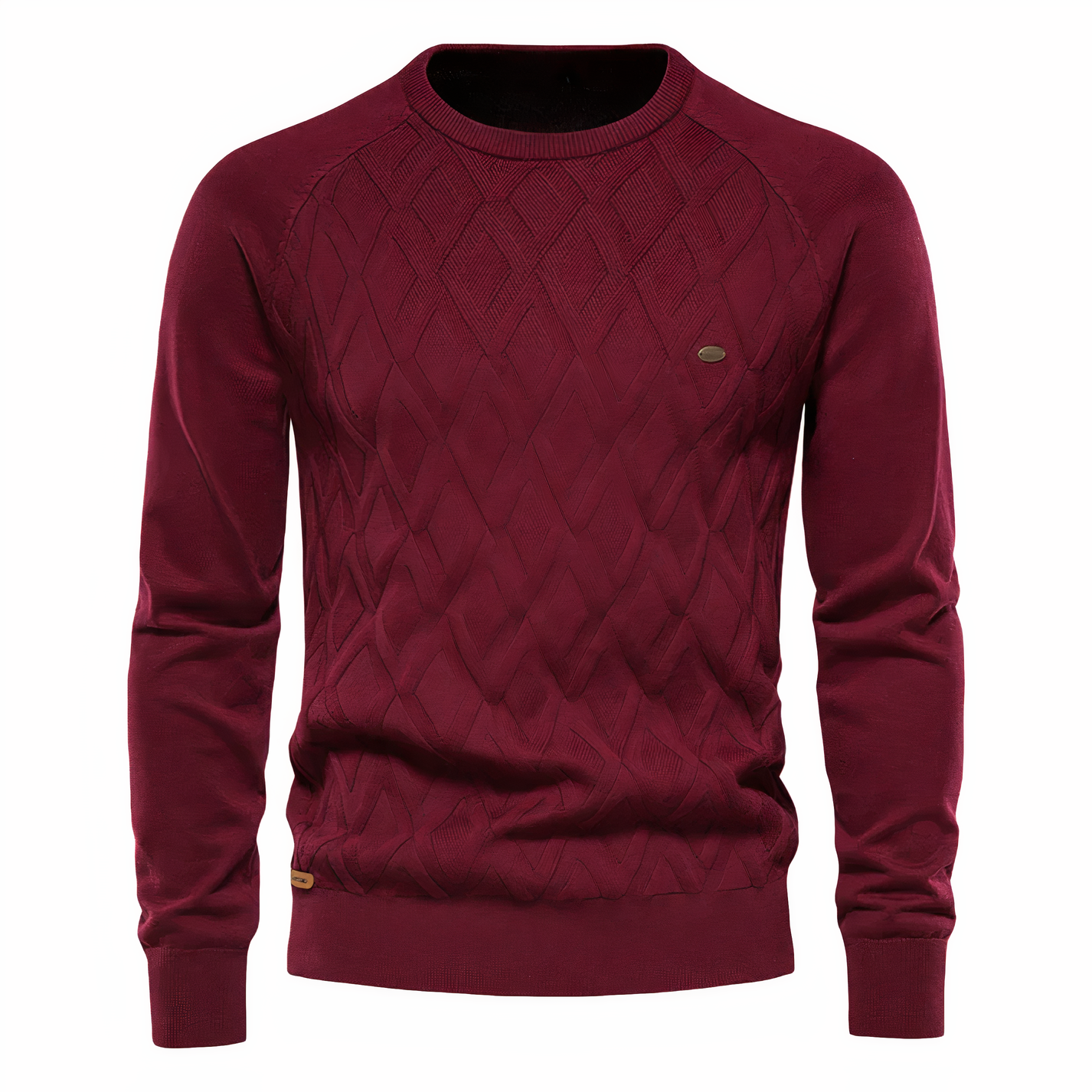 Pull homme en maille à motif losanges - Adam