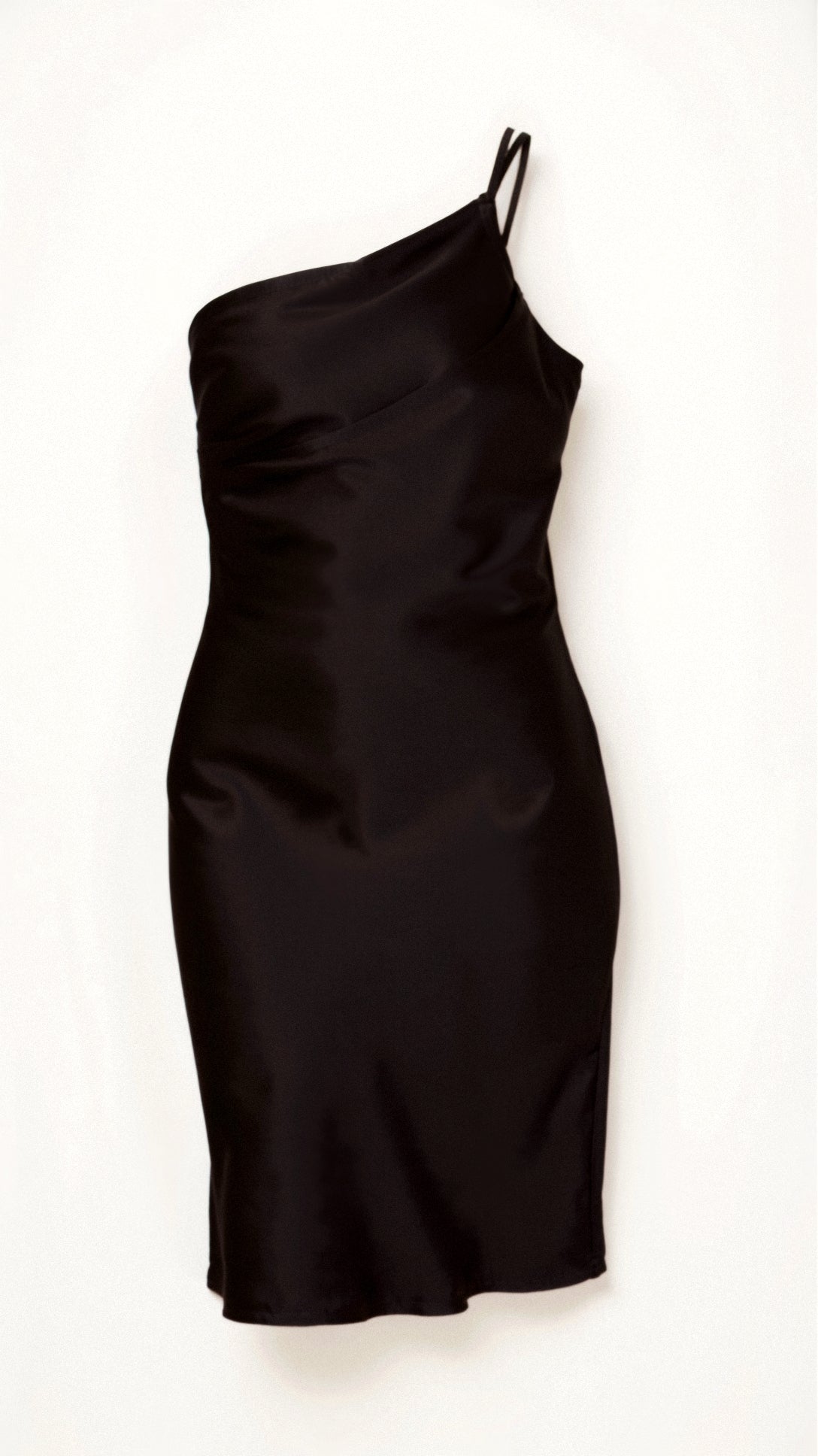 Louise - Verführerisch - One Shoulder Midi-Kleid