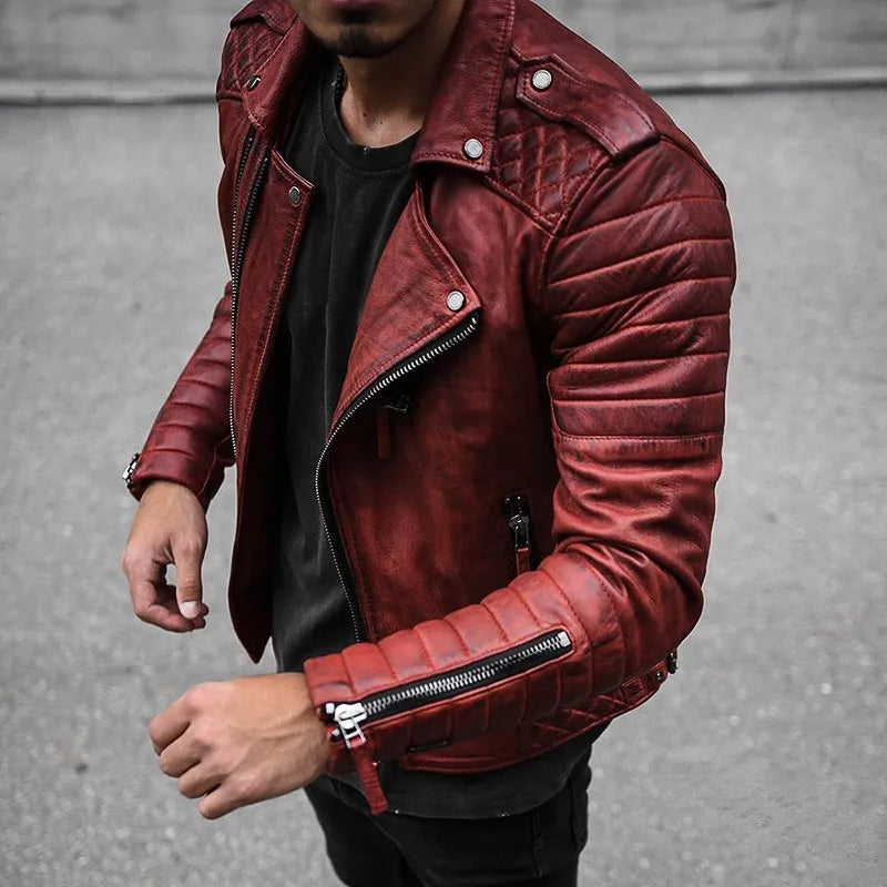 Abe – veste en cuir pour homme