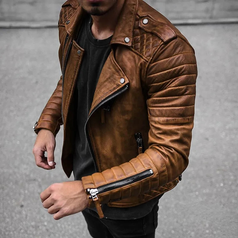Abe – veste en cuir pour homme